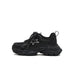 Women's Black Retro Platform Sneakers – Star Detail