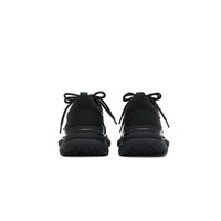 Women's Black Retro Platform Sneakers – Star Detail